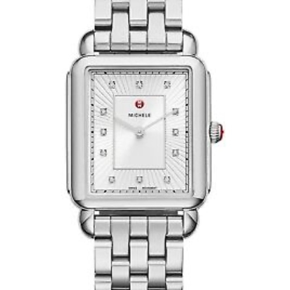 Michele Deco ll Diamond Dial Luxury Watch with 2 Bands - Picture 4 of 8